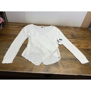 Roxy Wrap Knit Long Sleeve Top Womens Size XL NWT